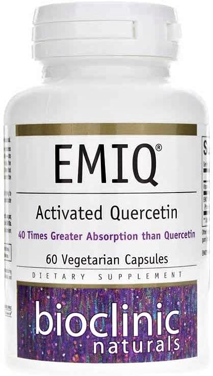 Bioclinic Naturals EMIQ Activated Quercetin Supplement - 60 Vegetarian Capsules