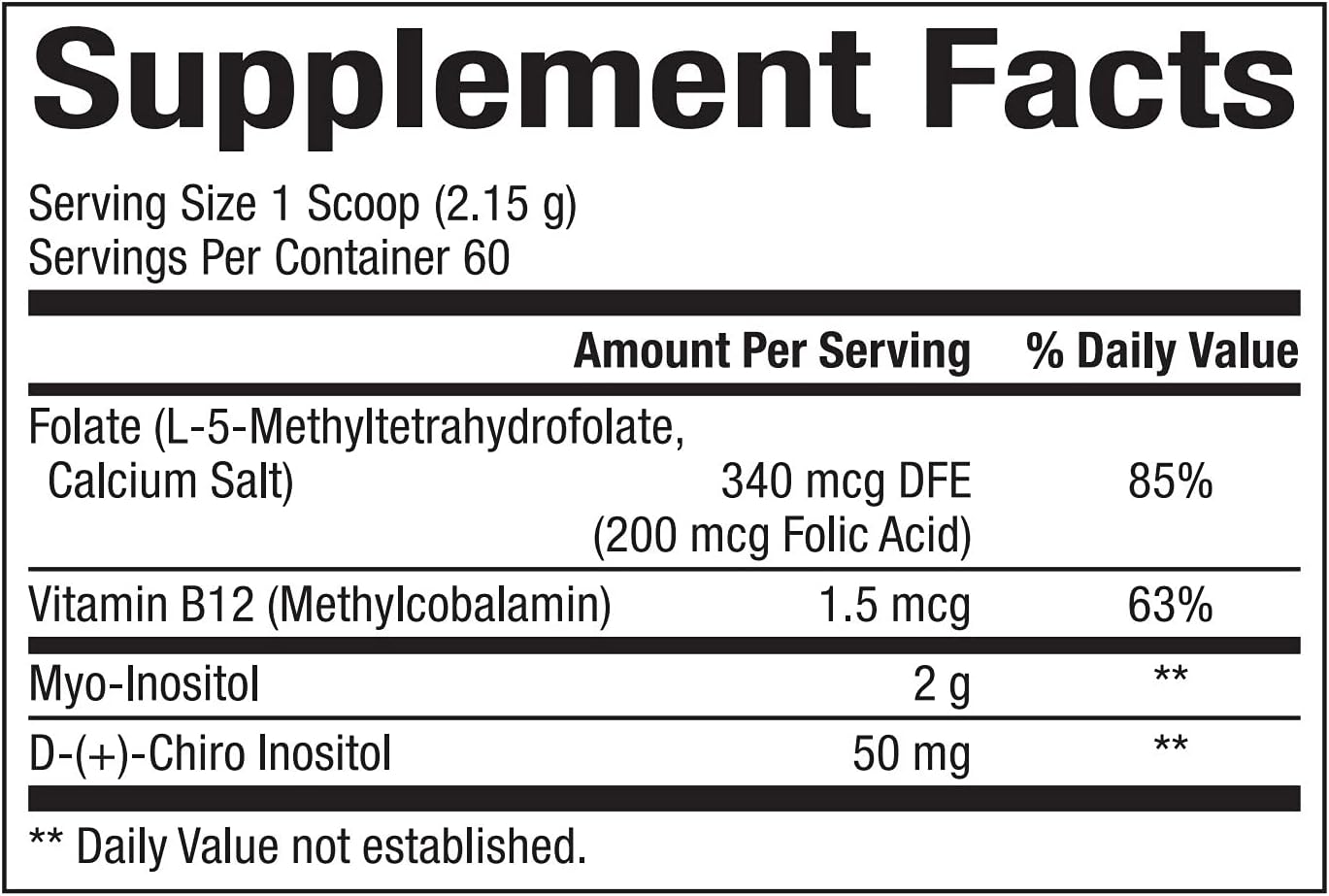 Bioclinic Naturals Myo-Inositol Powder - 129g for Hormonal Balance and Overall Wellness
