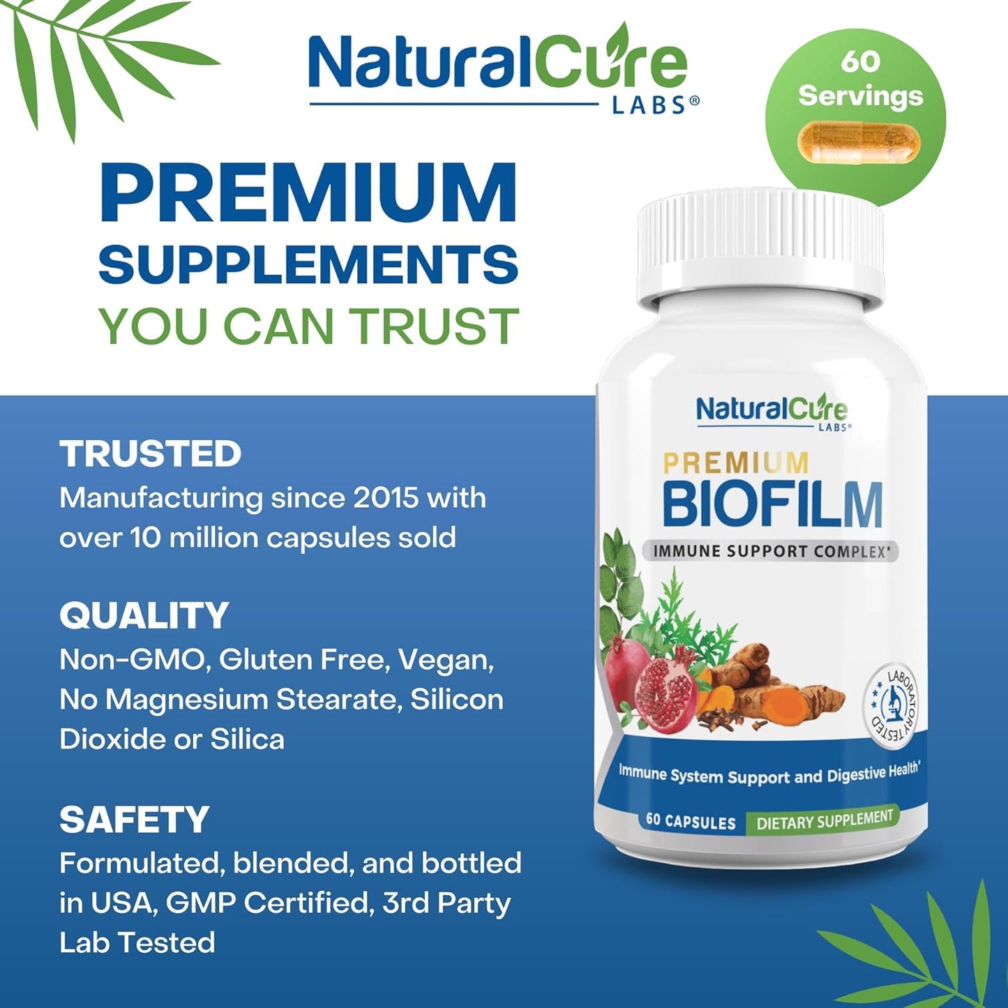 Biofilm Complex Supplement - 60 Capsules by Natural Cure Labs