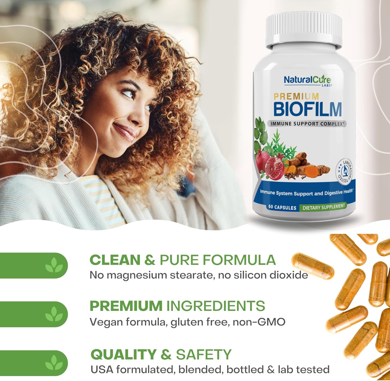 Biofilm Complex Supplement - 60 Capsules by Natural Cure Labs