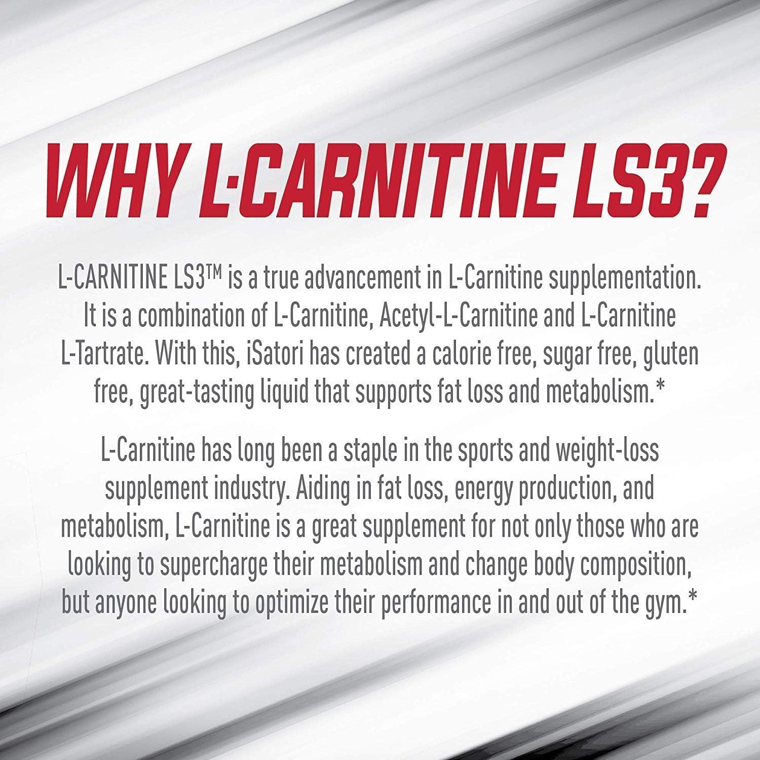BioGenetic Laboratories iSatori L-Carnitine LS3 Mixed Berry 1500mg Supplement - 32 Servings