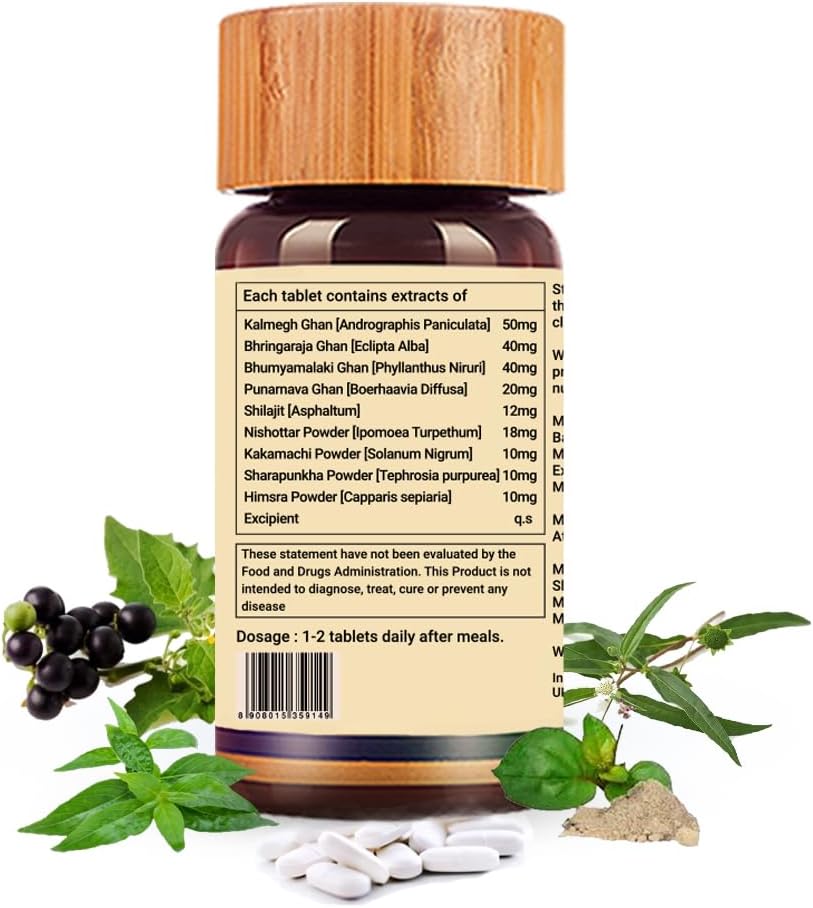 Biogetica Livosolve Herbal Supplement - Comprehensive Liver Support, Cleanse, and Detox - Protects Cells and Enzymes - Vegan and Non-GMO - 80 Tablets