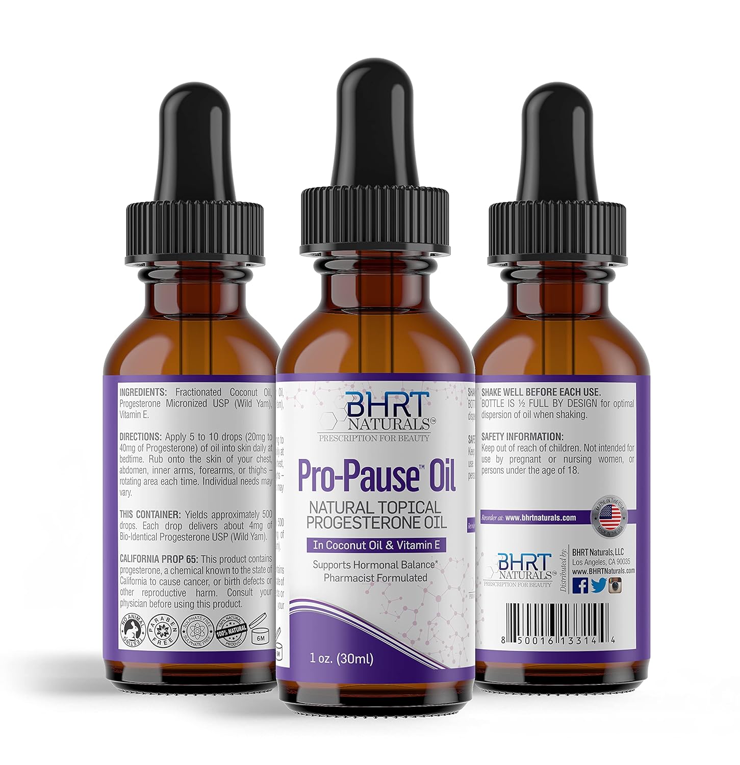 Bioidentical Oil for Women - Supports Hormonal Balance, Non-GMO Formula