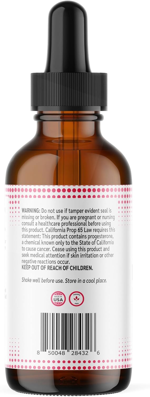 BIOLABS PRO Progest MAXX Natural Progesterone Oil - Menopause Support, 1oz Bottle (3 Month Supply)