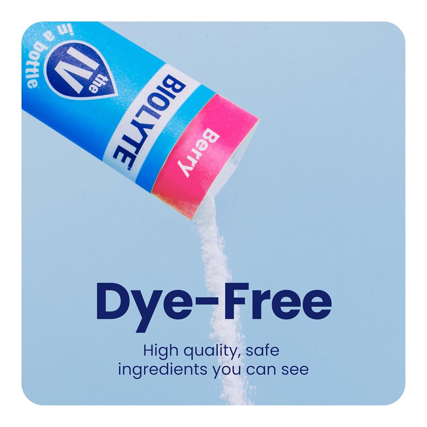 BIOLYTE IV Hydration Packets - Electrolyte Powder Mix for Dehydration Relief, Doctor-Developed Berry Drink Sticks (16 Pack)