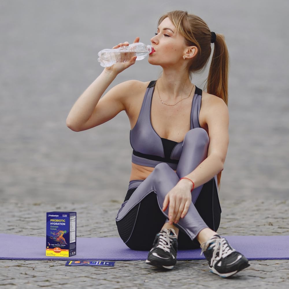 Biom Probiotics Probiomlyte Orange: TriBiom Microbiome Technology for Hydration, Endurance, Performance, Energy, Gut Health