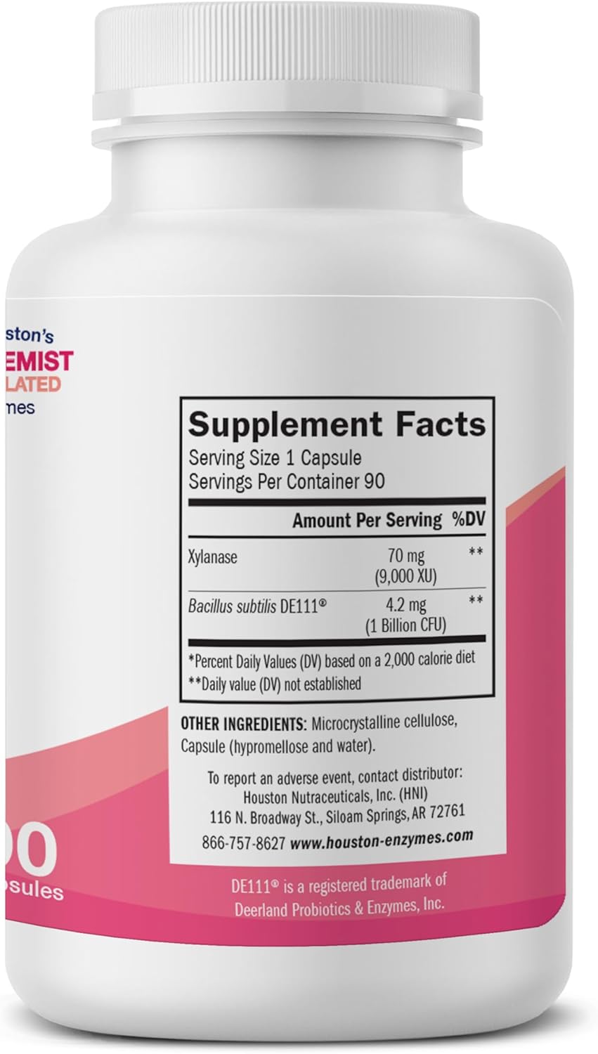 Biomuve Enzymes & Probiotics Capsules for Healthy Bowel Movements - 90 Count - Professional Formula with Botanicals & Prebiotics