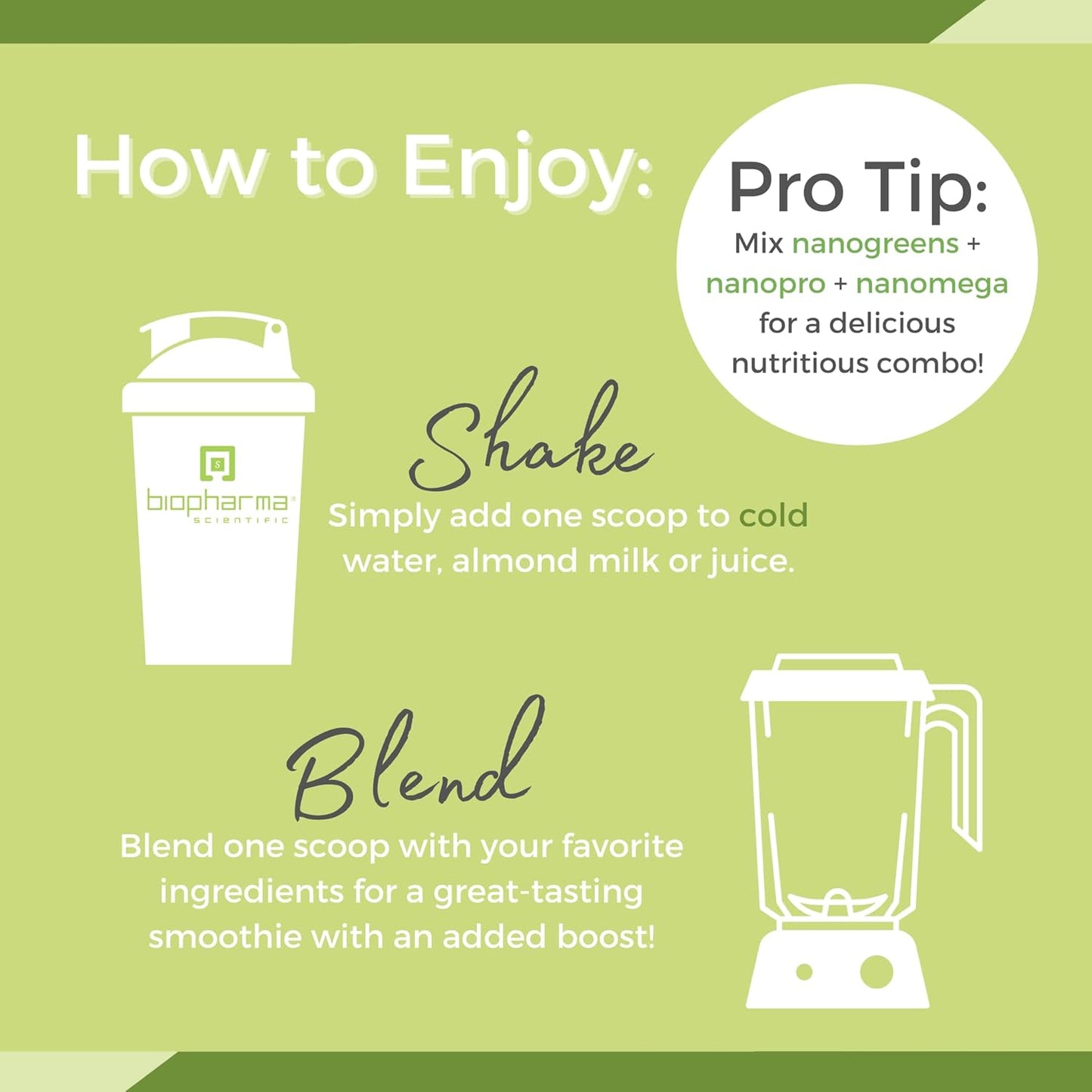 Biopharma Scientific NanoGreens Superfood Powder with Spirulina, Chlorella, Kale, Spinach - Digestive Health & Immunity Support, Plant-Based, Strawberry Flavor - 30 Servings