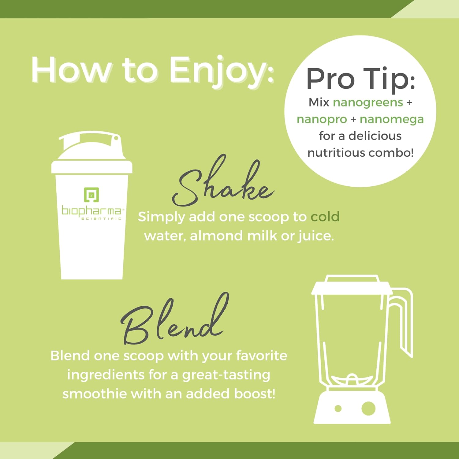 Biopharma Scientific NanoGreens Superfood Powder with Spirulina, Chlorella, Kale, Spinach - Digestive Health & Immunity Support, Plant-Based, Strawberry Flavor - 30 Servings