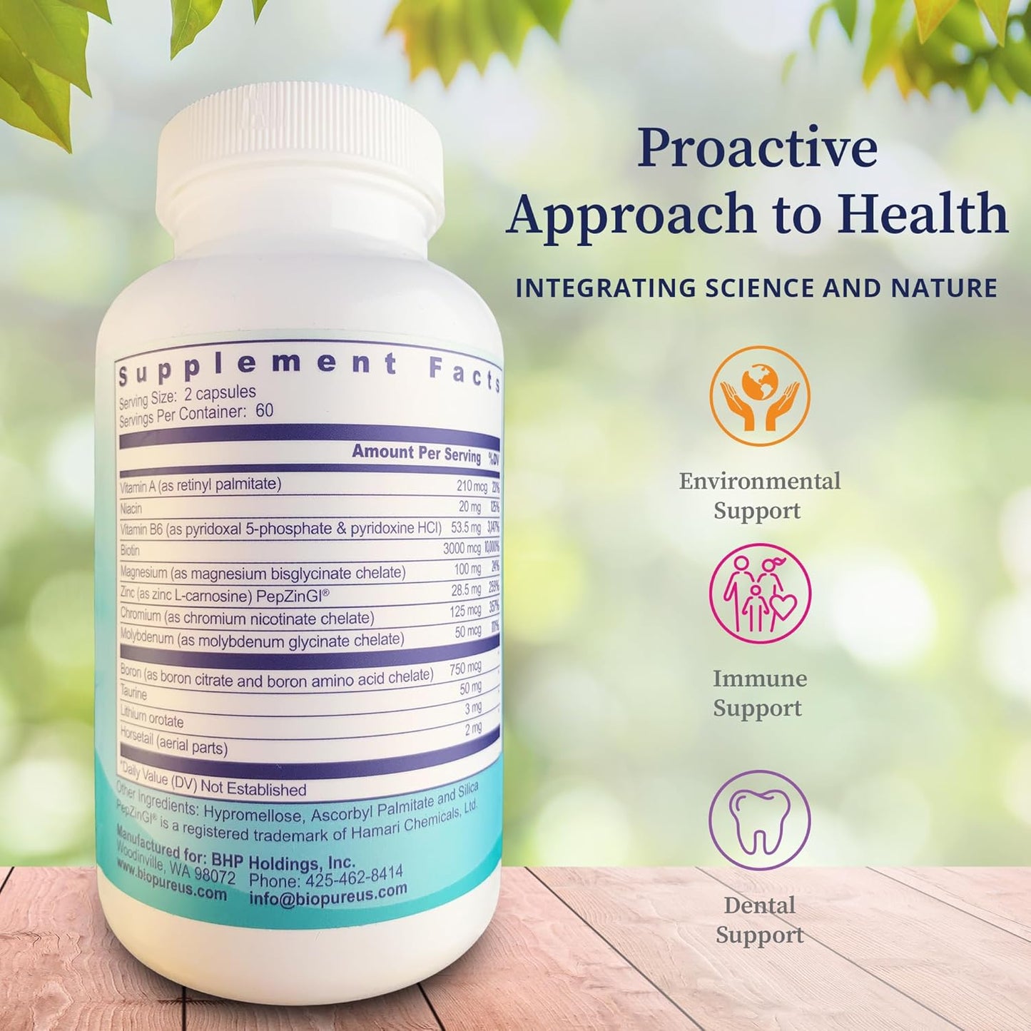 BioPure Core-S Mineral Supplement for Optimal Health - Rich in Bioavailable Minerals, Vitamins, Amino Acids, & Herbs - 120 Capsules