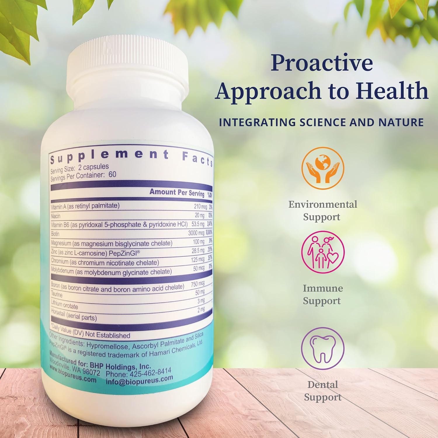BioPure Core-S Mineral Supplement for Optimal Health - Rich in Bioavailable Minerals, Vitamins, Amino Acids, & Herbs - 120 Capsules