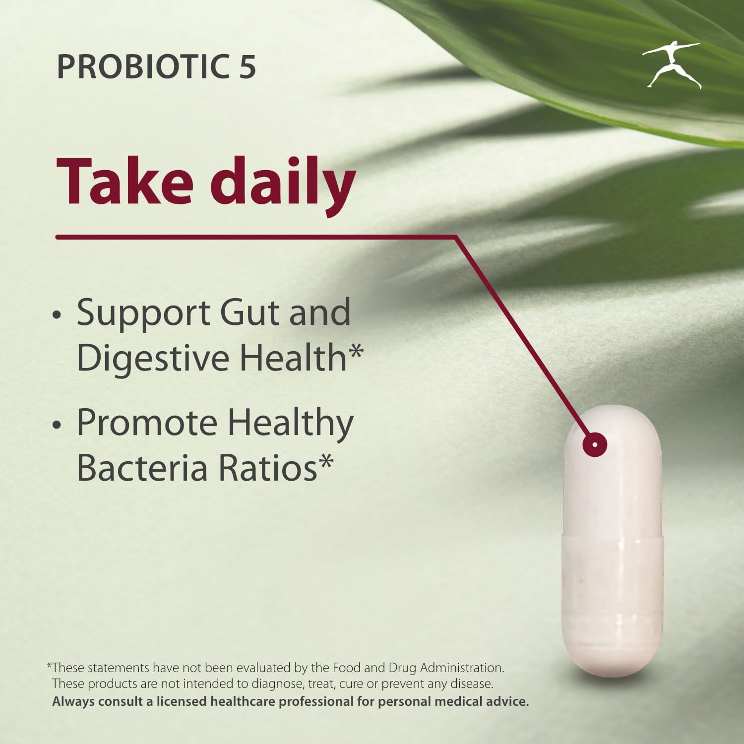 BIOSPEC NUTRITIONALS Probiotic-5 Supplement - 5 Billion Microorganisms, 5 Unique Strains per Capsule