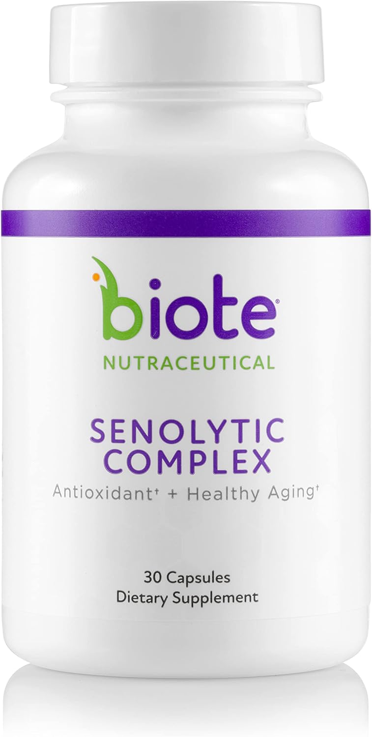 bioTE Nutraceuticals SENOLYTIC Complex: Boost Antioxidants for Healthy Aging (30 Capsules)