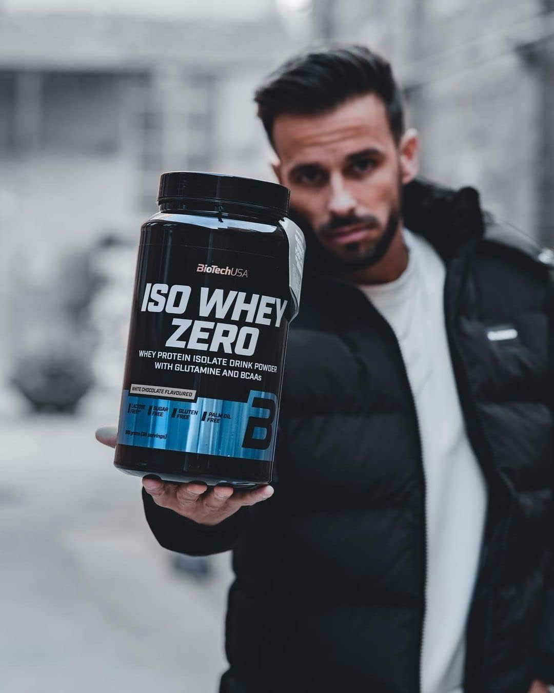 BiotechUSA IsoWhey Zero Hazelnut Flavor 908G - Lactose-Free Formula