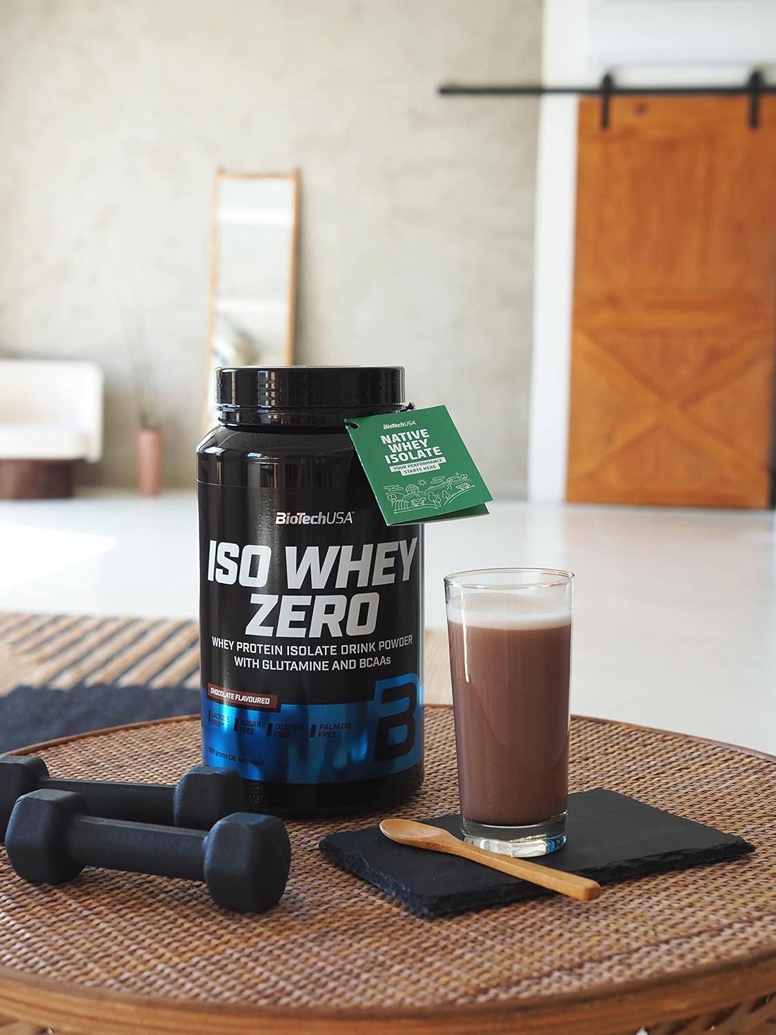 BiotechUSA IsoWhey Zero Hazelnut Flavor 908G - Lactose-Free Formula