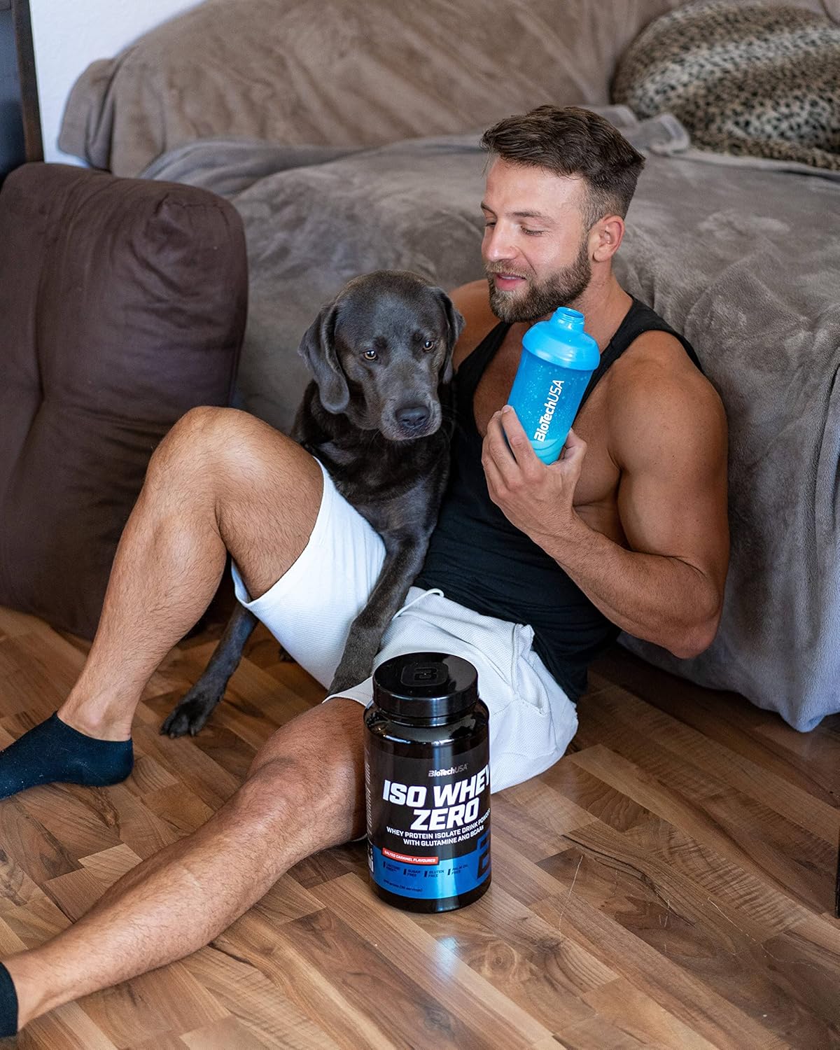 BiotechUSA IsoWhey Zero Hazelnut Flavor 908G - Lactose-Free Formula