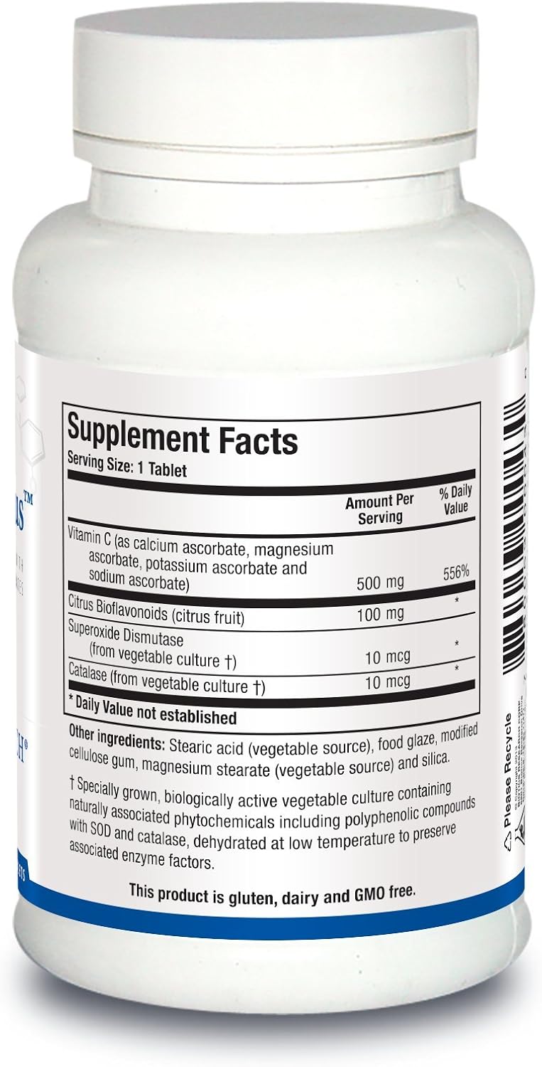 Biotics Research Bio C Plus™: Vitamin C Mixed Mineral Ascorbates with Bioflavonoids - Antioxidant & Immune Support 100Tabs