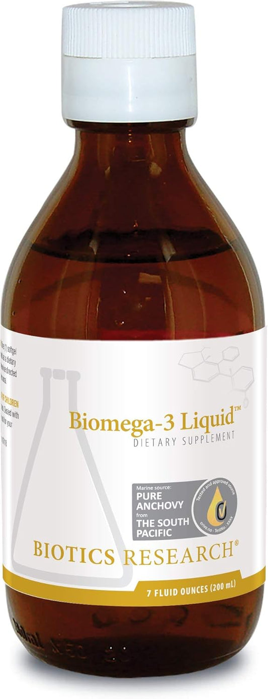 Biotics Research Biomega 3 Liquid™ - Sustainable Highly Concentrated Omega 3 Fish Oil with 2490mg EPA DHA - 7 fl oz