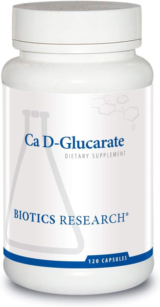 Biotics Research Ca D Glucarate Liver Detox Supplement - Supports Bone, Hormone, Heart Health - 120 Count Veggie Capsules