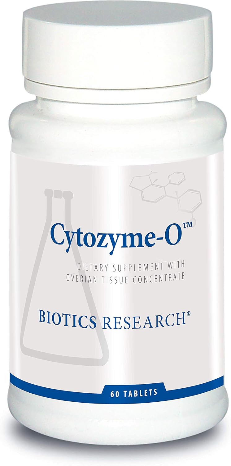 Biotics Research Cytozyme O Raw Bovine Ovarian Tissue Tablets for Female Health - Antioxidant Support with SOD and Catalase