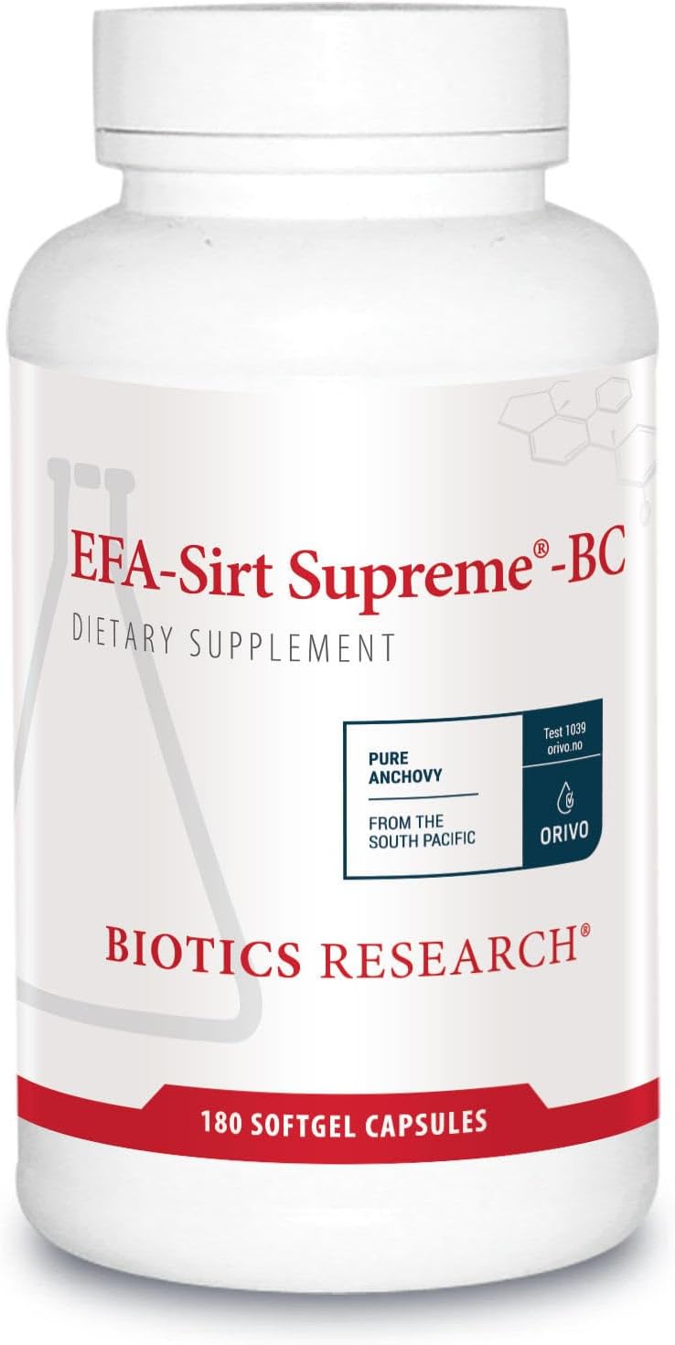 Biotics Research EFA-SIRT Supreme-BC with EPA, DHA, GLA for Cardiovascular Health and Joint Flexibility
