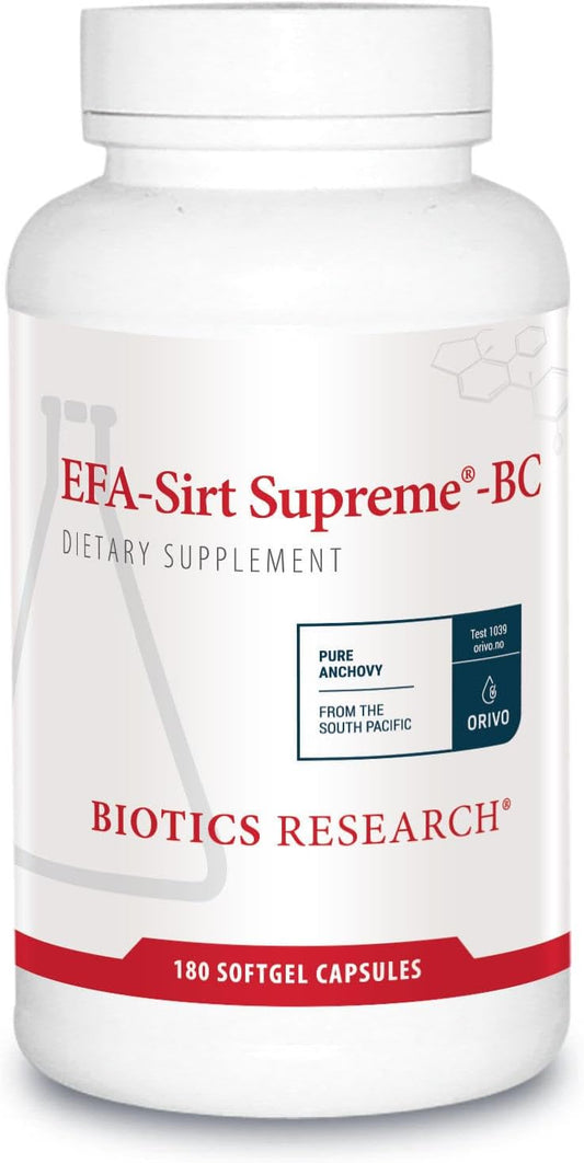 Biotics Research EFA-SIRT Supreme-BC with EPA, DHA, GLA for Cardiovascular Health and Joint Flexibility