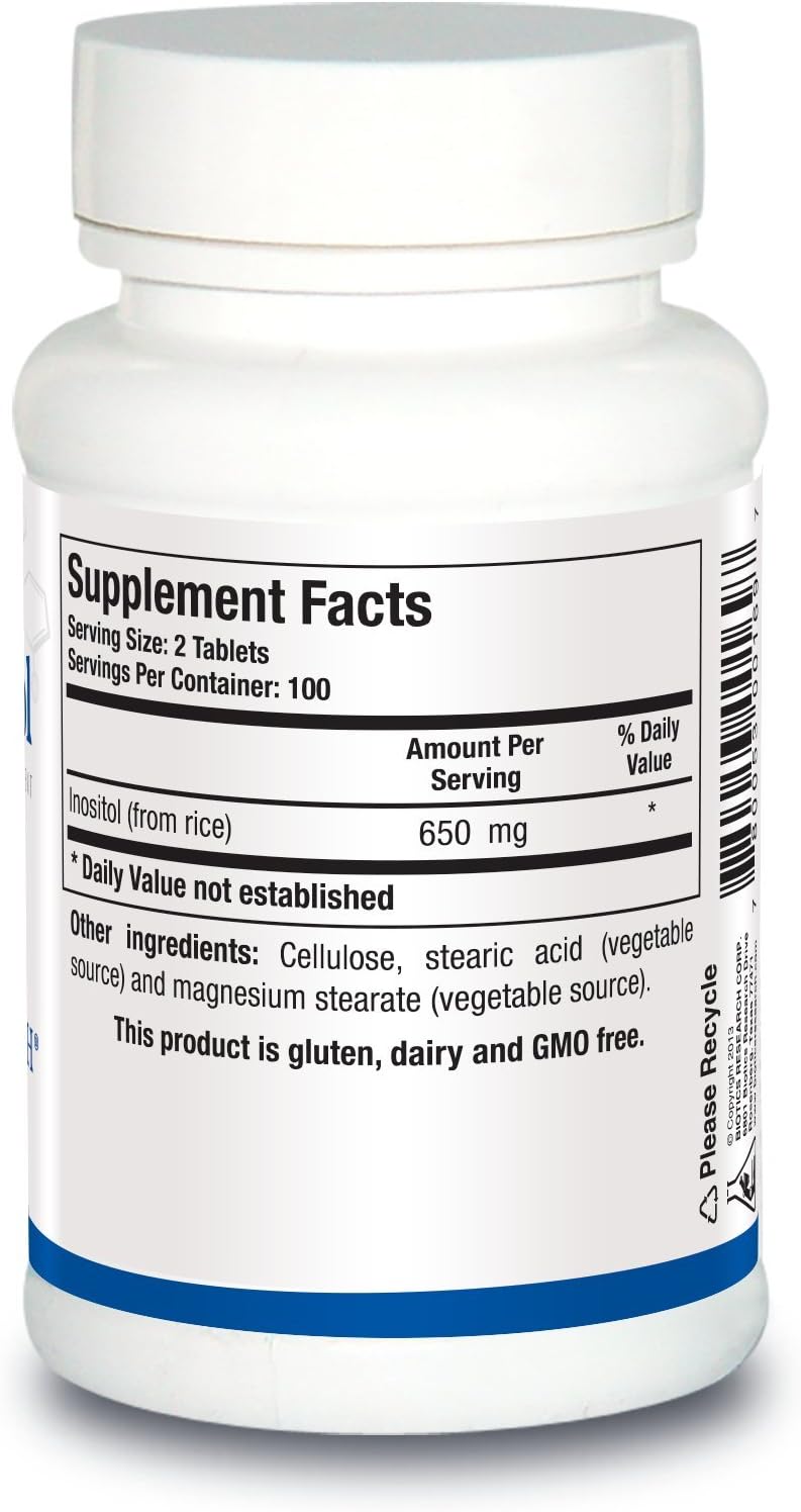 Biotics Research Inositol Tablets - Metabolic & Brain Health Support for Women - 200 Count