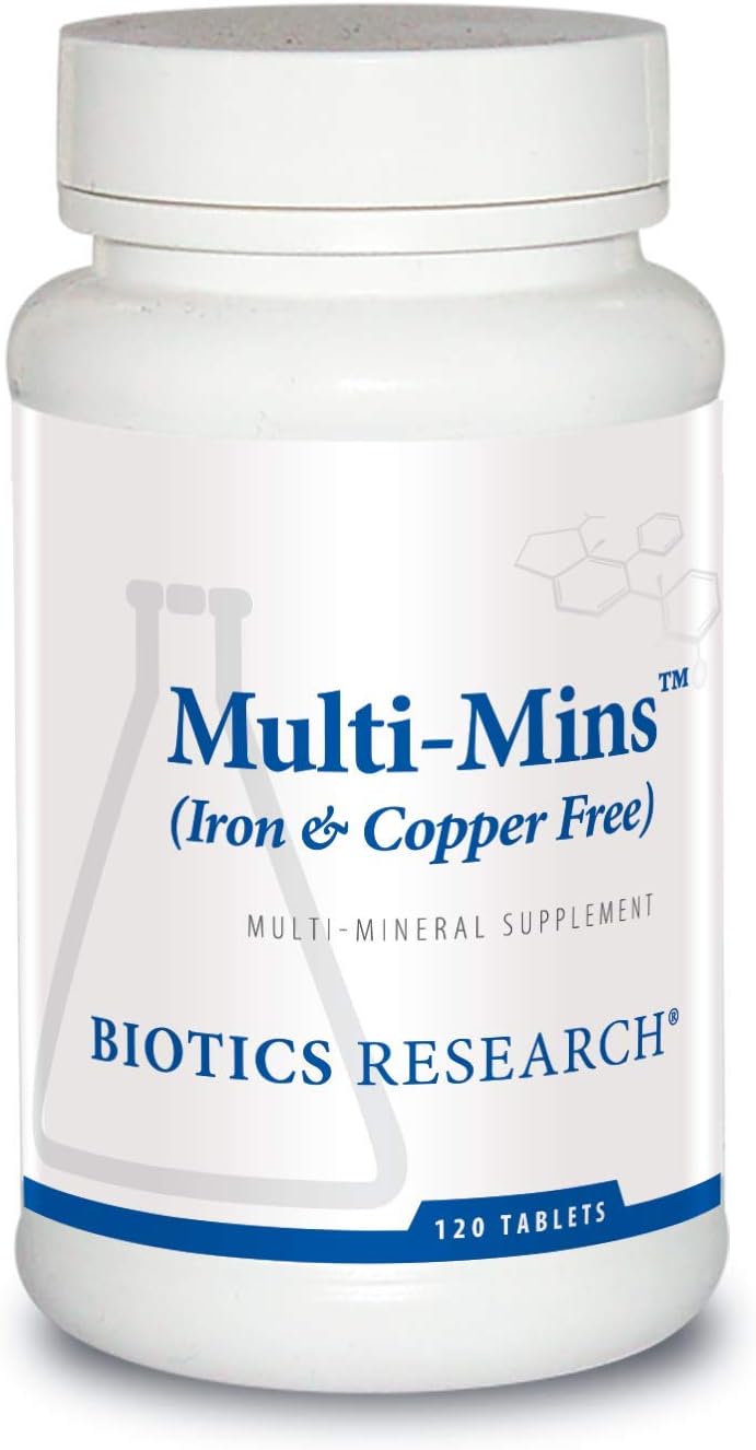 Biotics Research Multi Mins: Iron and Copper Free Mineral Complex - 120 Tabs