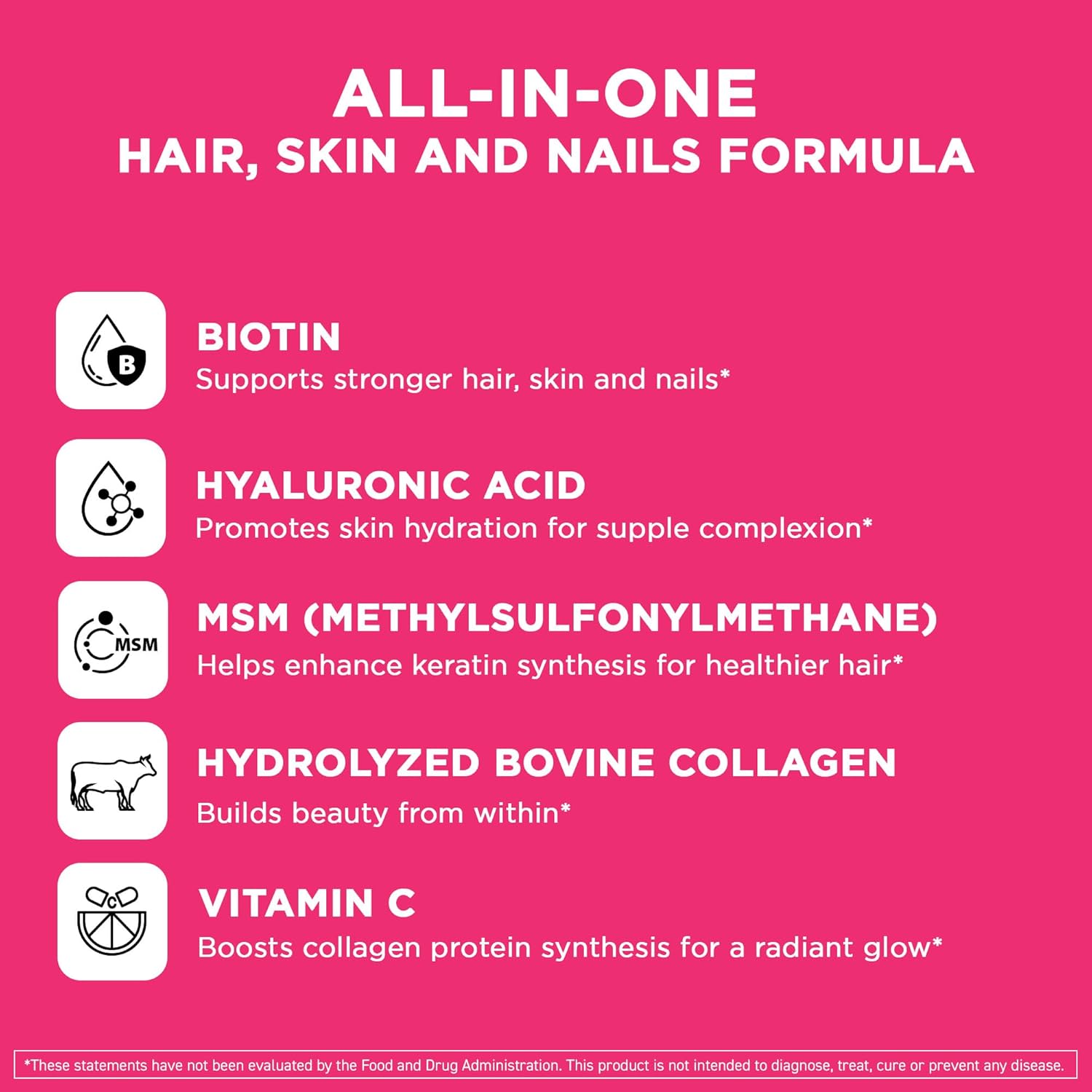 Biotin Complex Capsules with Vital Vitamins for Brain Boosting