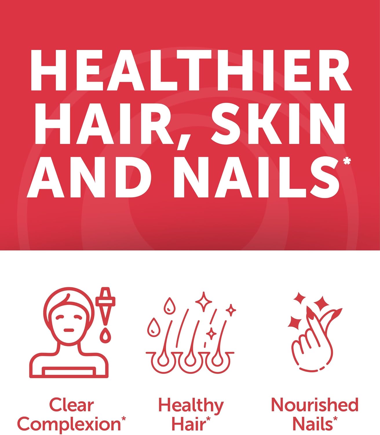 Biotin & Elderberry Gummies Bundle - Hair, Skin, Nails, Vitamin C, E - Immune Support for Adults and Kids