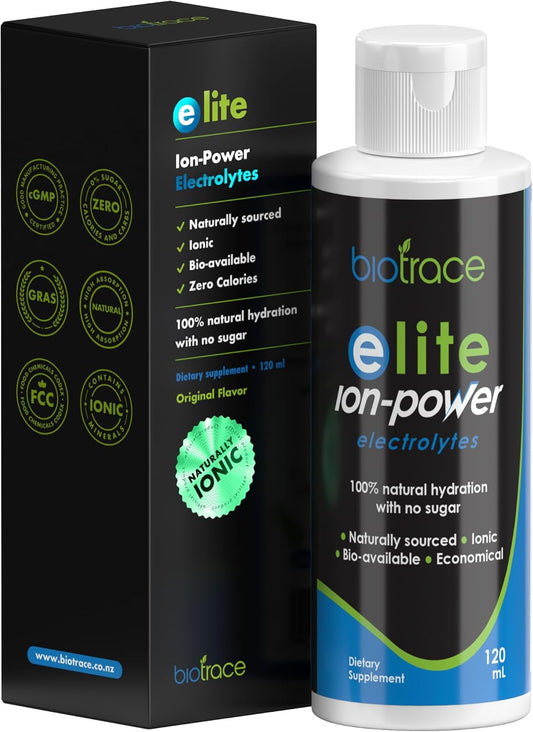 Biotrace Elite Electrolyte Drops: Zero Calorie, Zero Sugar Hydration Supplement with Trace Minerals - 4 fl oz