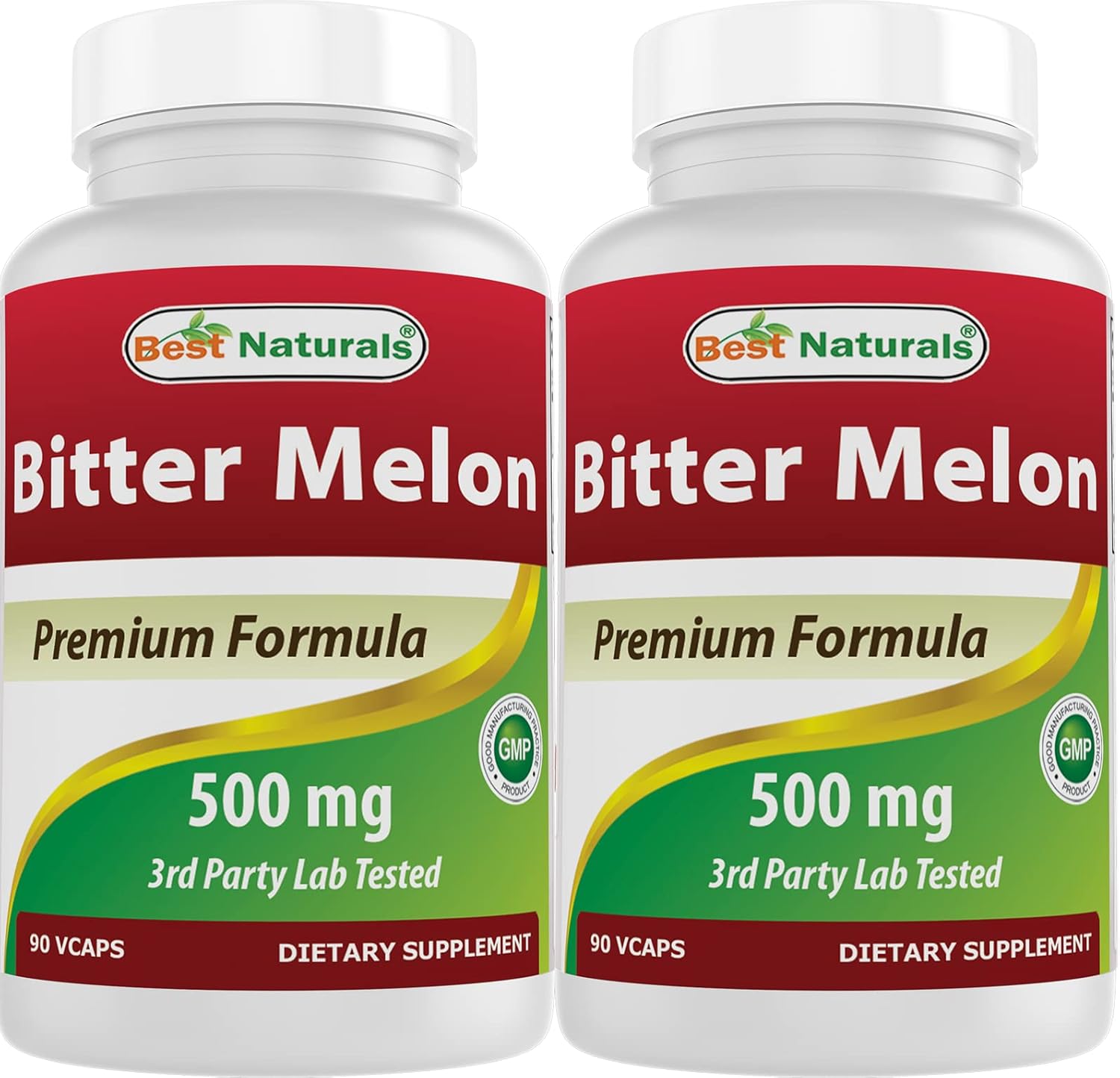 Bitter Melon 500 mg 90 Vcaps (Pack of 180) - Premium Natural Supplement for Blood Sugar Support