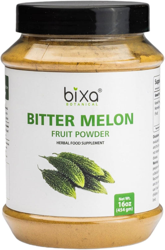 Bixa Botanical Bitter Melon Powder - Ayurvedic Herb for Liver Health, Skin, and Stomach - 1lb (16oz/454g)