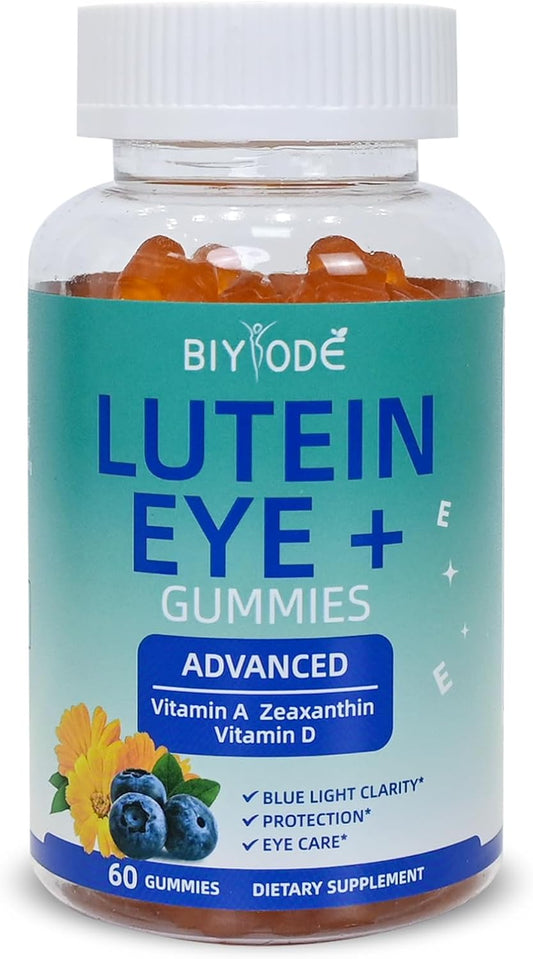 BIYODE Lutein & Zeaxanthin Gummies for Adult Eye Health - 60 Gummies, 30 Day Supply