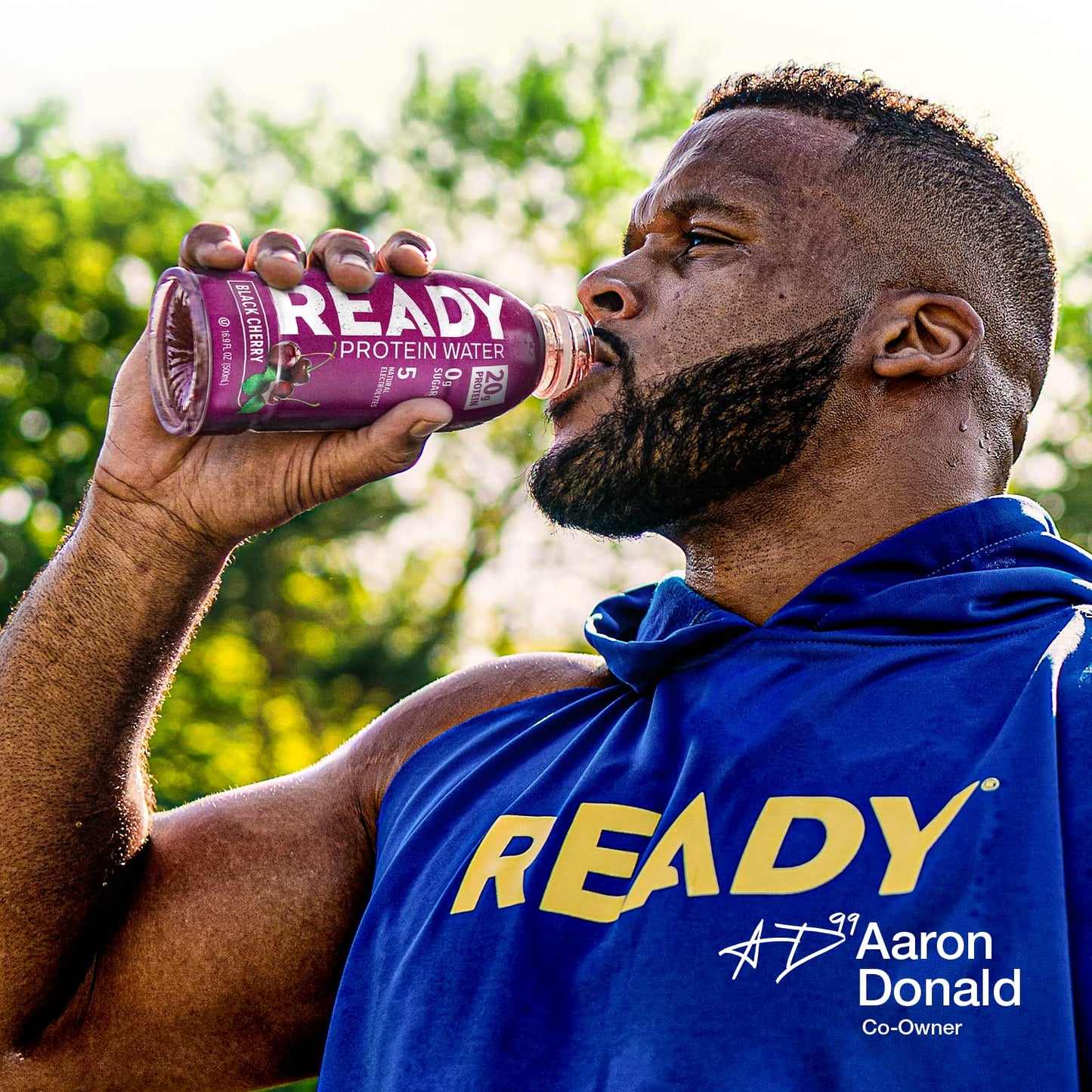 Black Cherry Sugar-Free Protein Water, 20g Whey Isolate, 12-Pack, 16.9oz Each