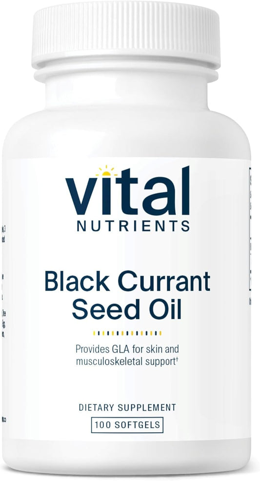 Black Currant Seed Oil Softgels - Rich in Omega 6 Fatty Acid GLA - Supports Cartilage, Joints, and Nerves - 100 Capsules