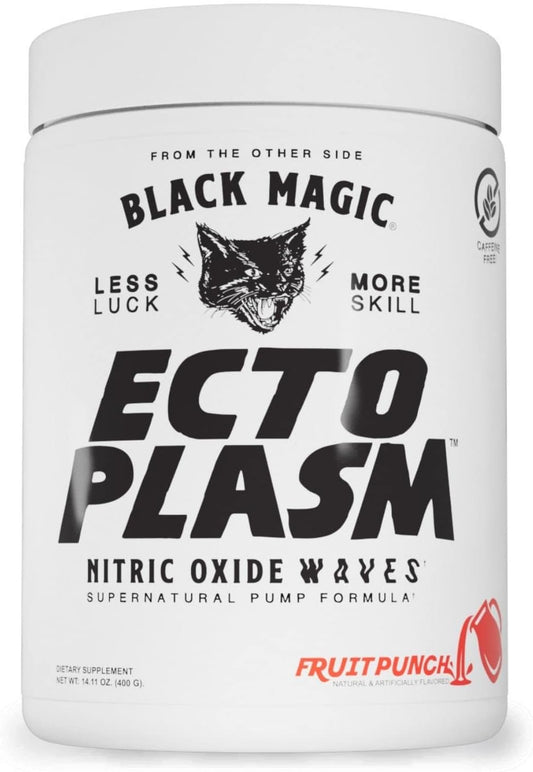 Black Magic Supply Ecto Plasm Pump Igniter - Non-Stimulant Supernatural Formula for Enhanced Vascularity and Hydration - Fruit Punch Flavor - 20 Servings