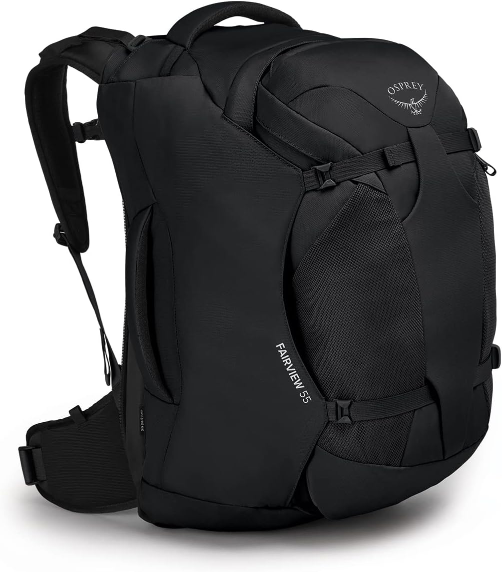 Black Osprey Fairview 55L Women's Travel Backpack - Lightweight and Durable