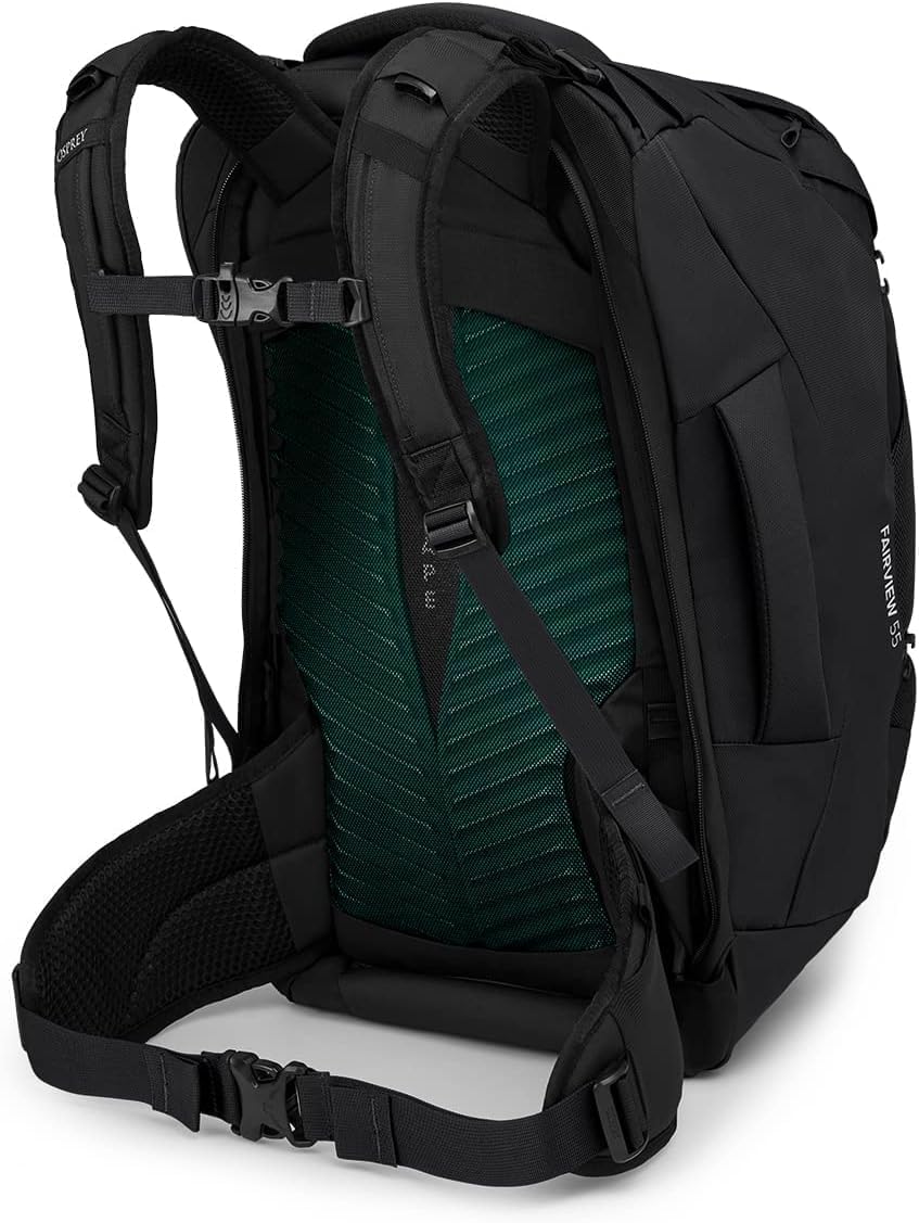 Black Osprey Fairview 55L Women's Travel Backpack - Lightweight and Durable