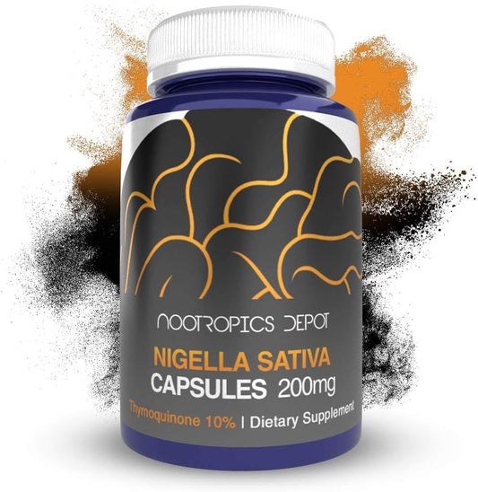 Black Seed Oil Extract Capsules | 200mg | 120 Count | 10% Thymoquinone | Brain, Memory, Liver, Immune Support - BoostGo Australia