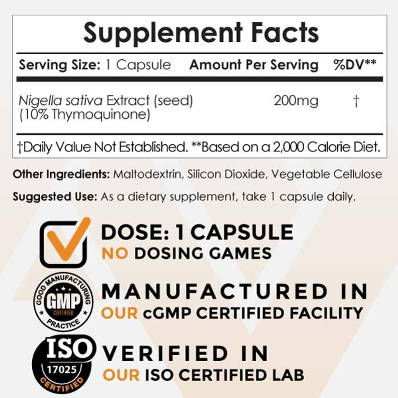 Black Seed Oil Extract Capsules | 200mg | 120 Count | 10% Thymoquinone | Brain, Memory, Liver, Immune Support - BoostGo Australia
