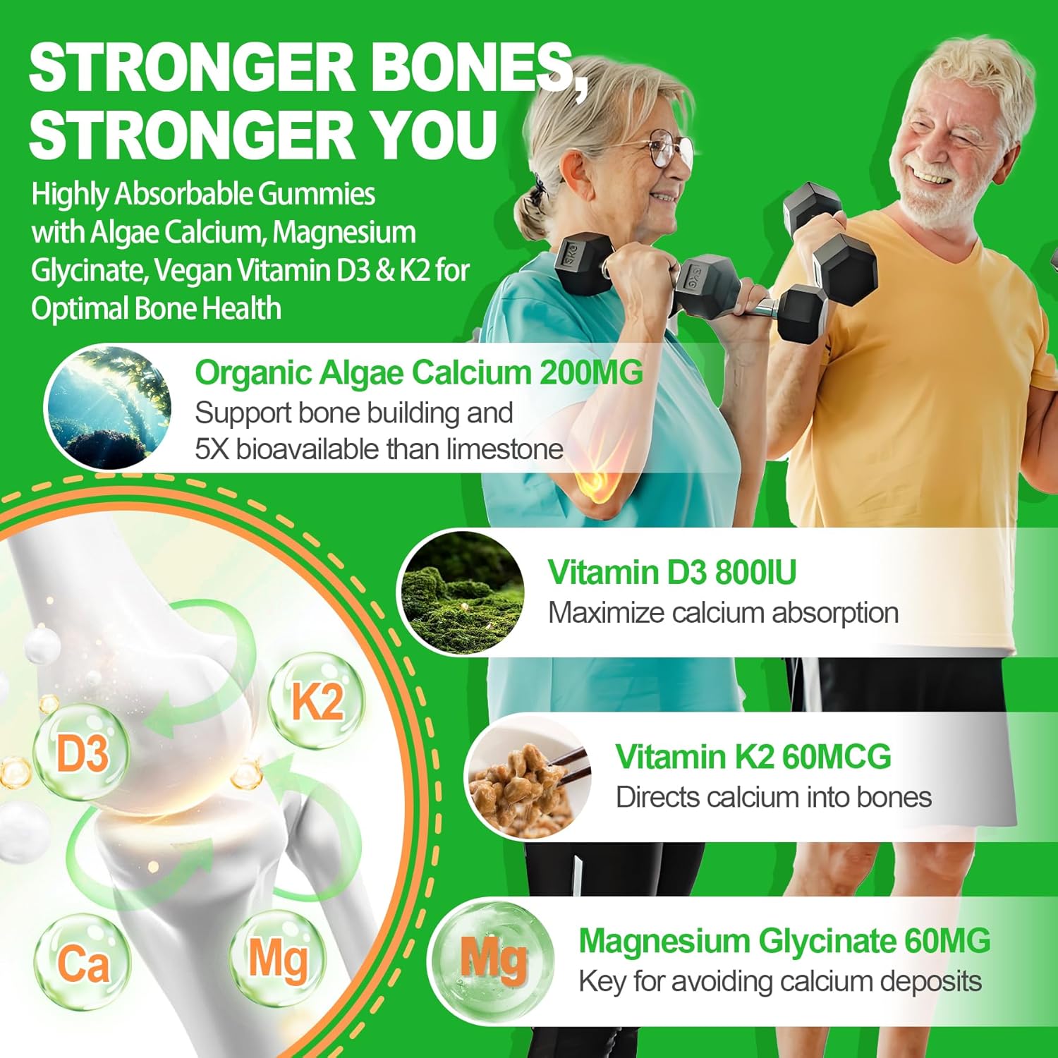 Black Seed Oil Gummies with Chlorophyll, Sea Moss, and Multivitamins for Men and Women Over 50