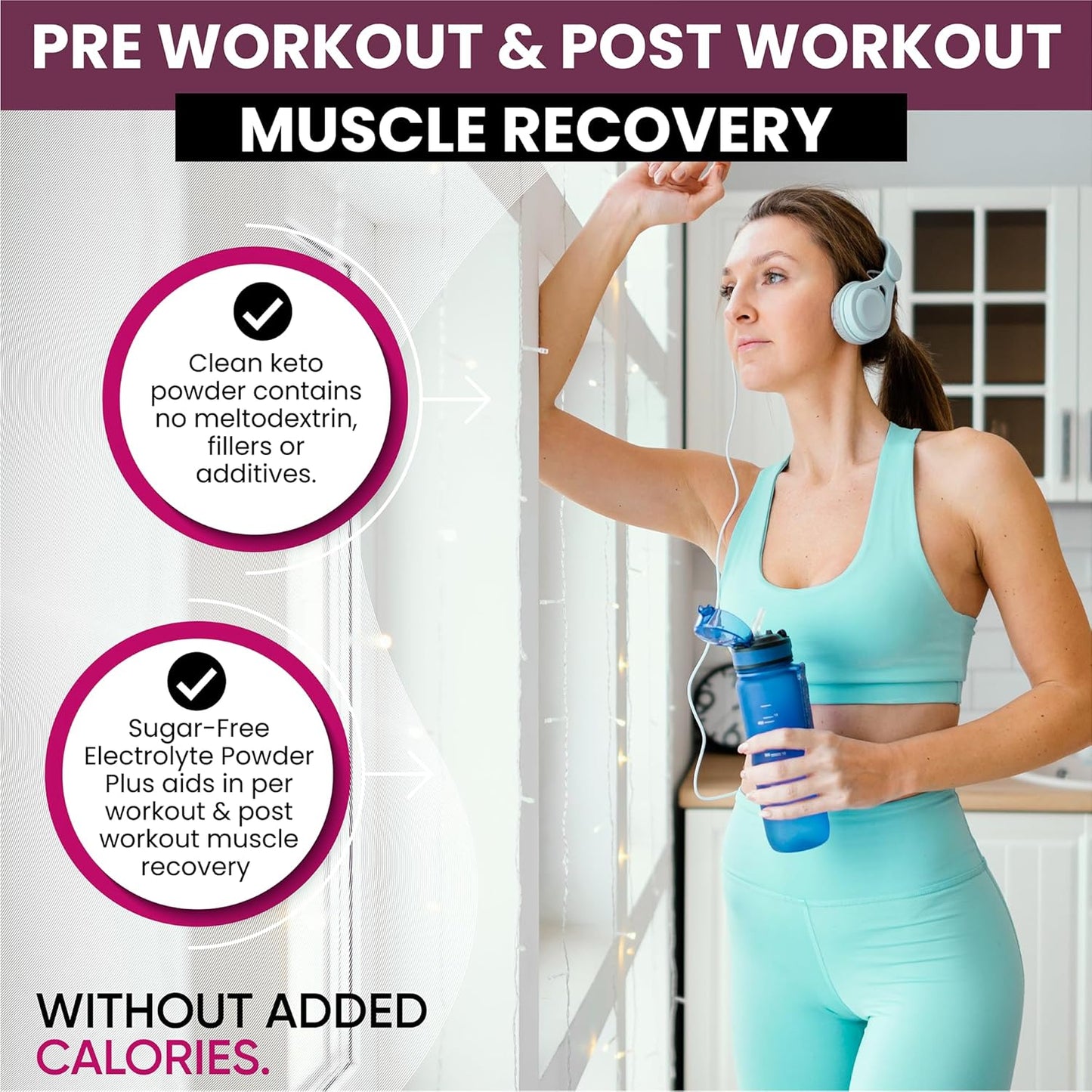 Black Tea Hibiscus Electrolyte Powder with 100 Servings - Keto, Sugar Free, Pink Himalayan Salt, 1000mg Potassium, 120mg Calcium, 120mg Magnesium for Hydration