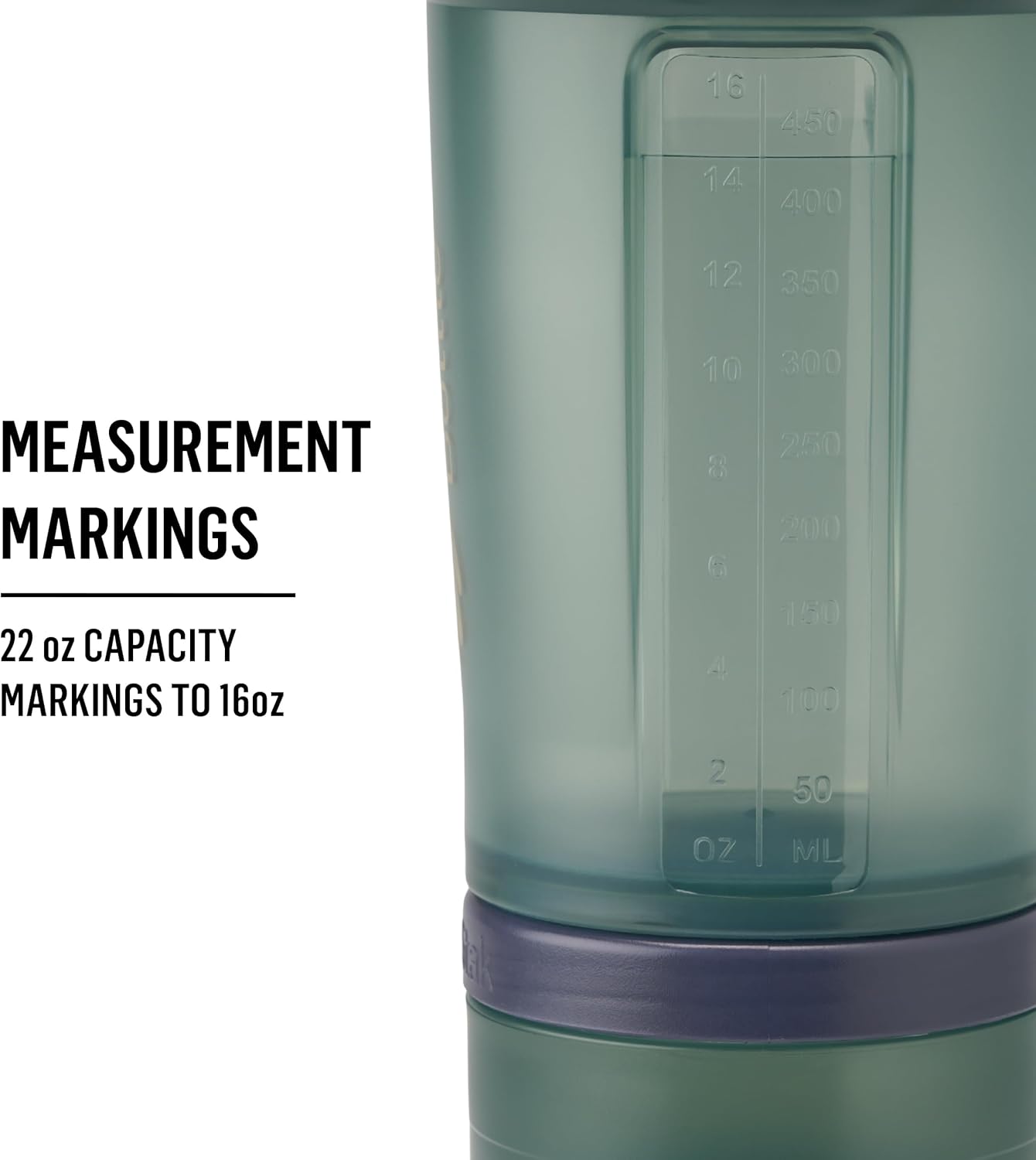 BlenderBottle Shaker Bottle with Pill Organizer and Protein Powder Storage, 22oz Tan - Classic V2 ProStak System