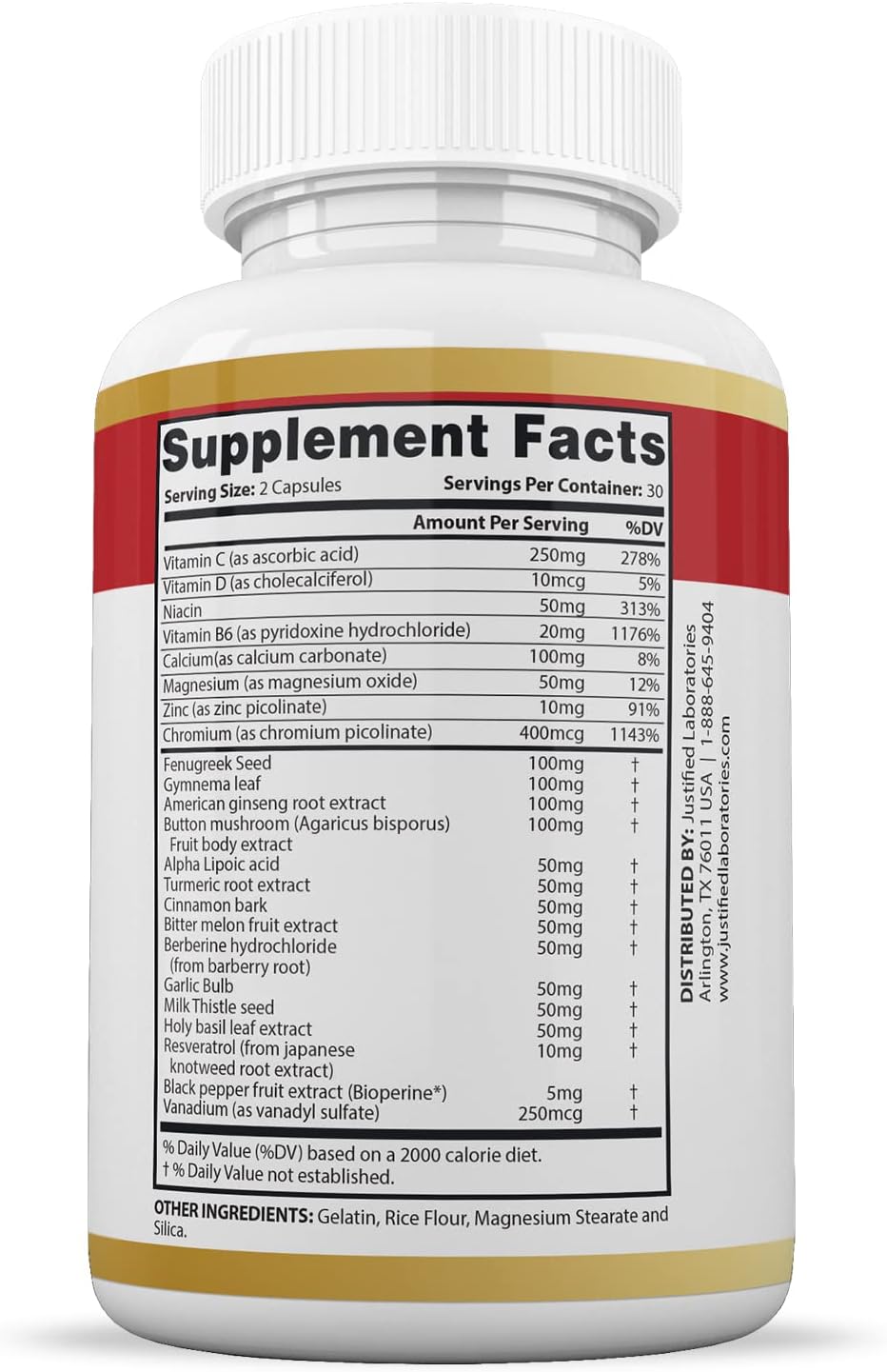 Blood Balance Max 1295MG Formula Supplement Pills - 2 Pack of 120 Capsules by Justified Laboratories