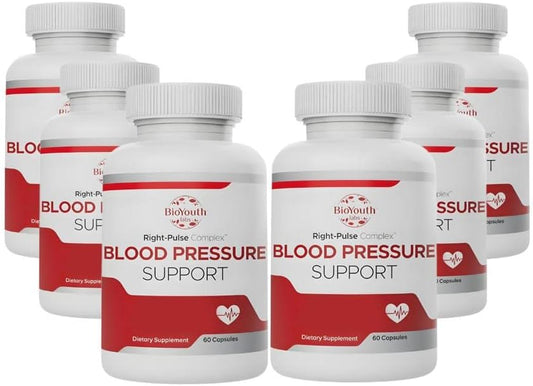 Blood Pressure Supplement with BioYouth Right-Pulse Complex™ for Optimal Health
