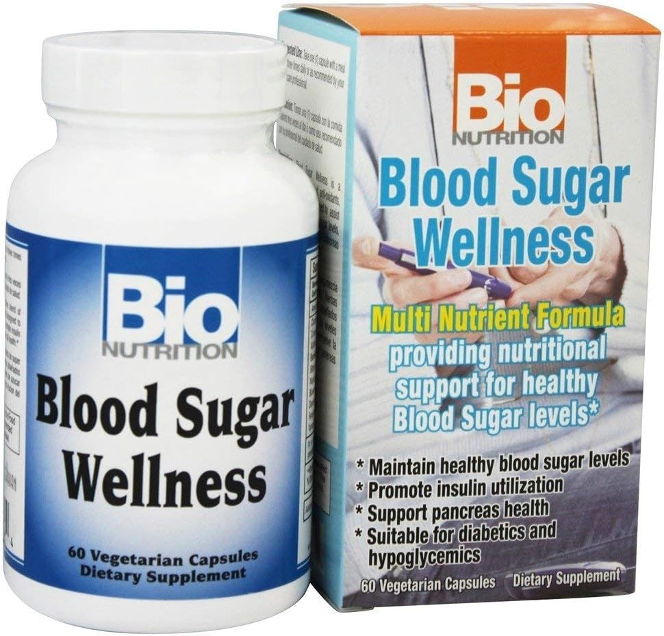 Blood Sugar Wellness Supplement - 60 Vegetarian Capsules by Bio Nutrition