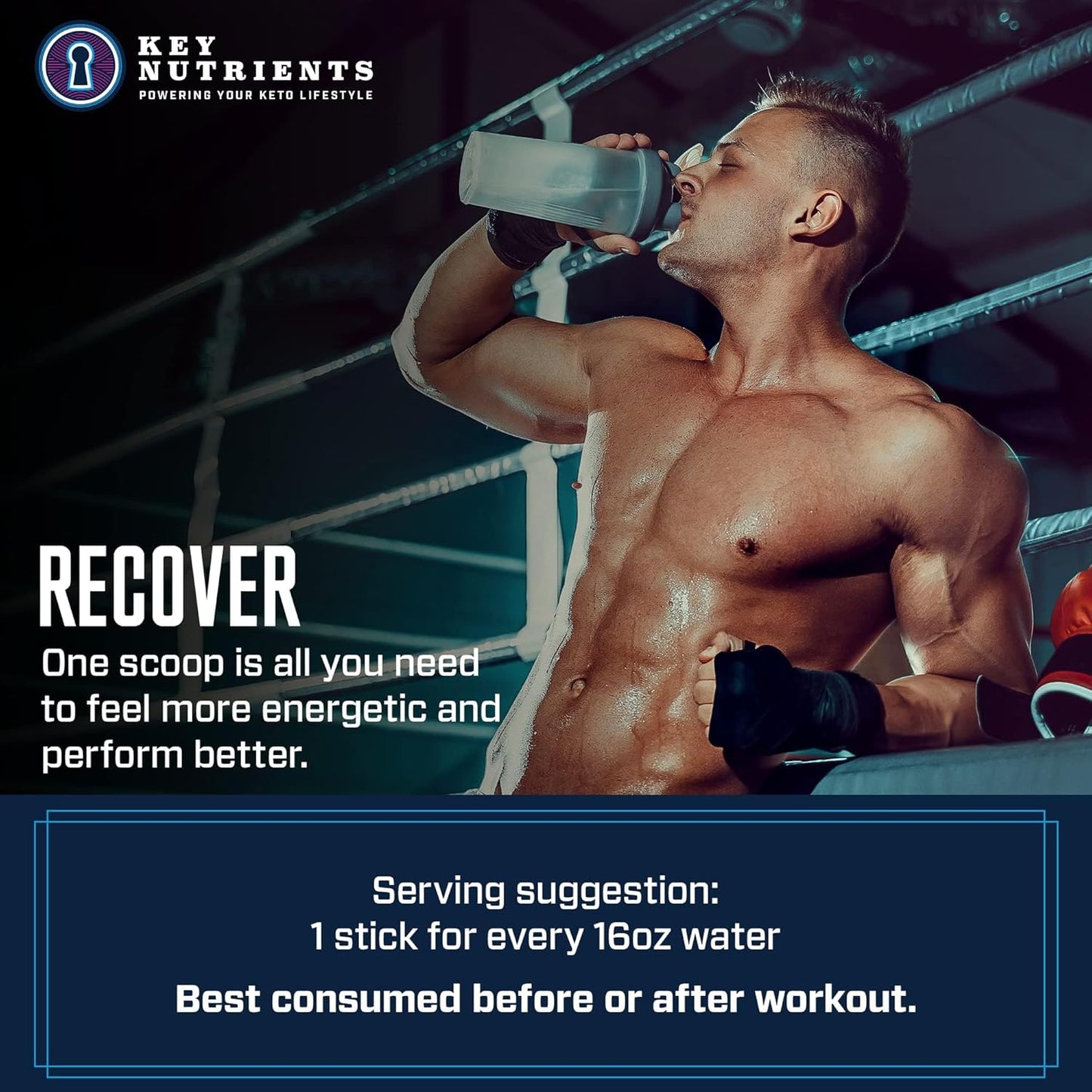 Blue Raspberry Electrolyte Powder Packets - 20 Pack Hydration Packets for Travel - Sugar-Free & Gluten-Free Electrolyte Drink Mix from USA