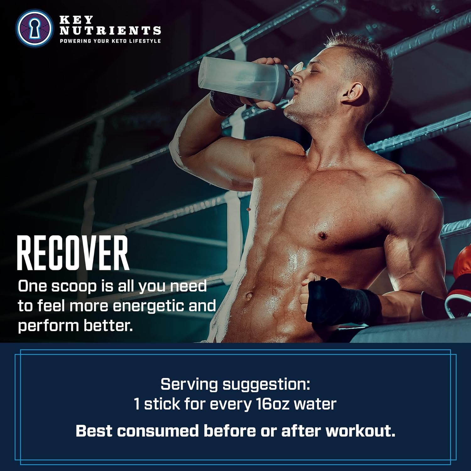 Blue Raspberry Electrolyte Powder Packets - 20 Pack Hydration Packets for Travel - Sugar-Free & Gluten-Free Electrolyte Drink Mix from USA