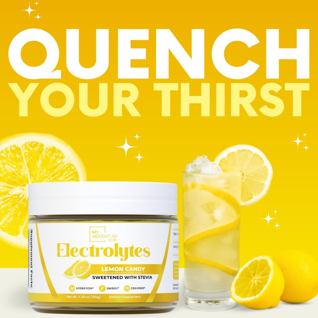 Blue Raspberry + Lemon Candy Flavored Electrolytes for Fitness Adventures